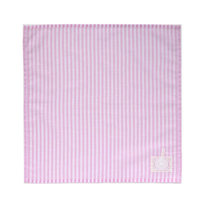 Sachet handkerchief with embroidered motif