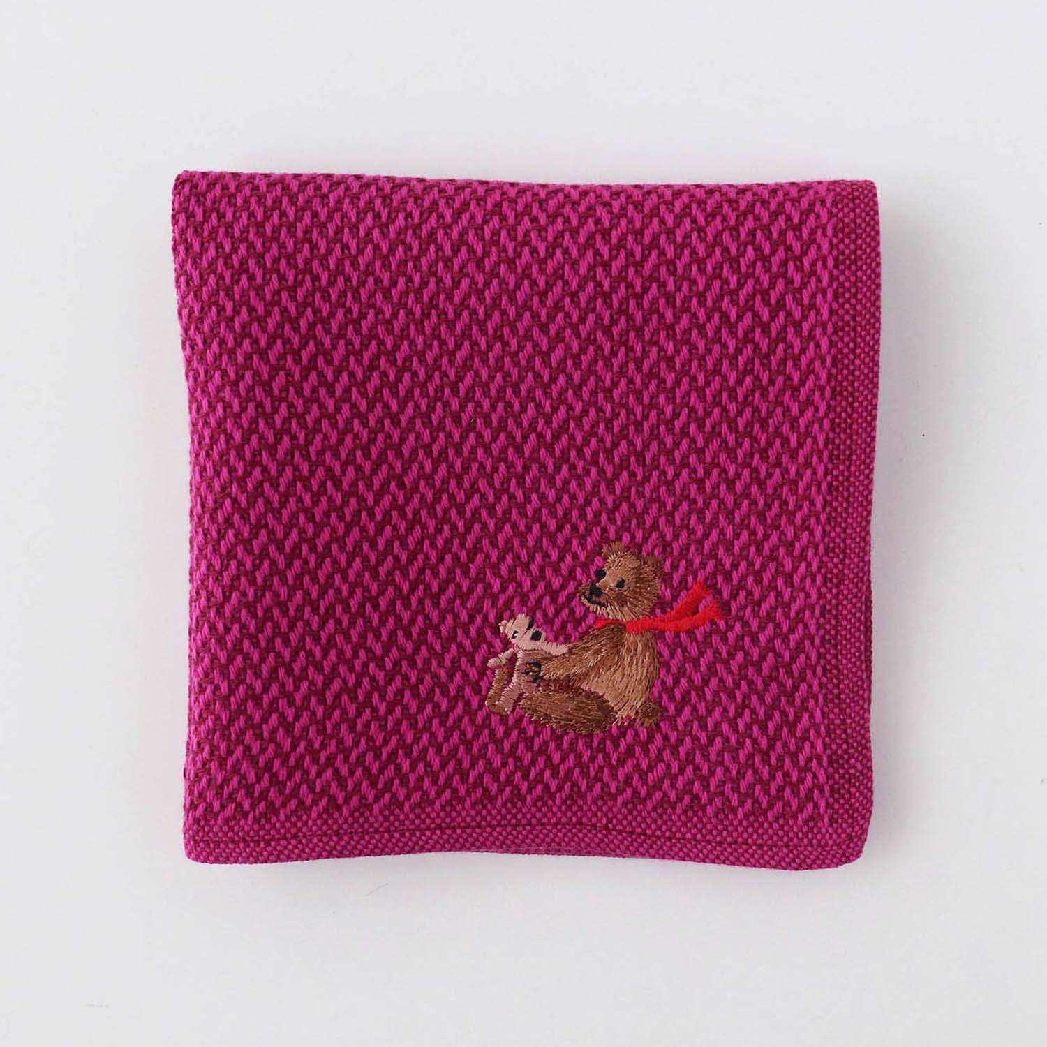 Holiday embroidery handkerchief [bear] mico Type A