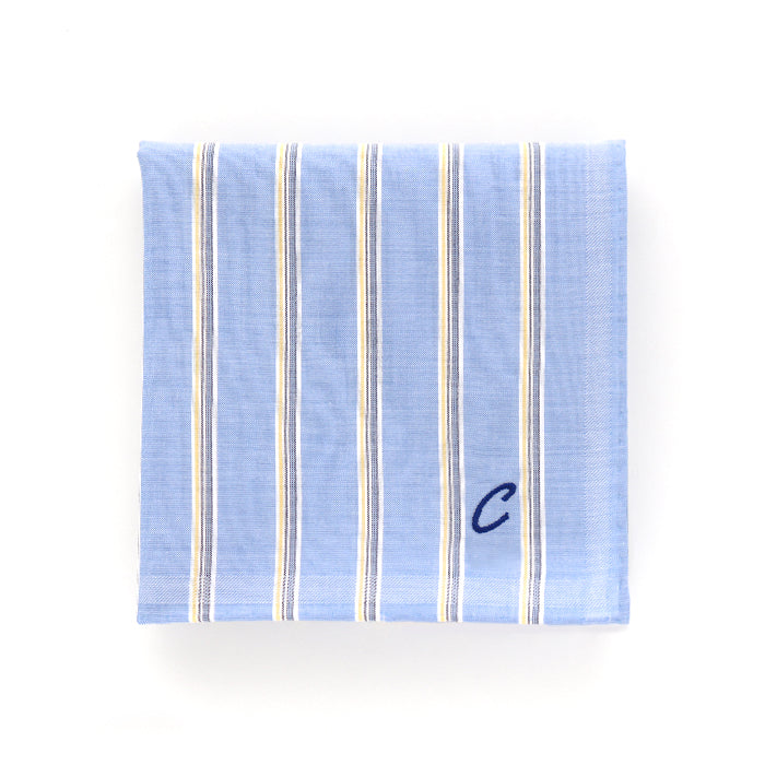 Online only: blue shirts with initials stripe a (yellow)