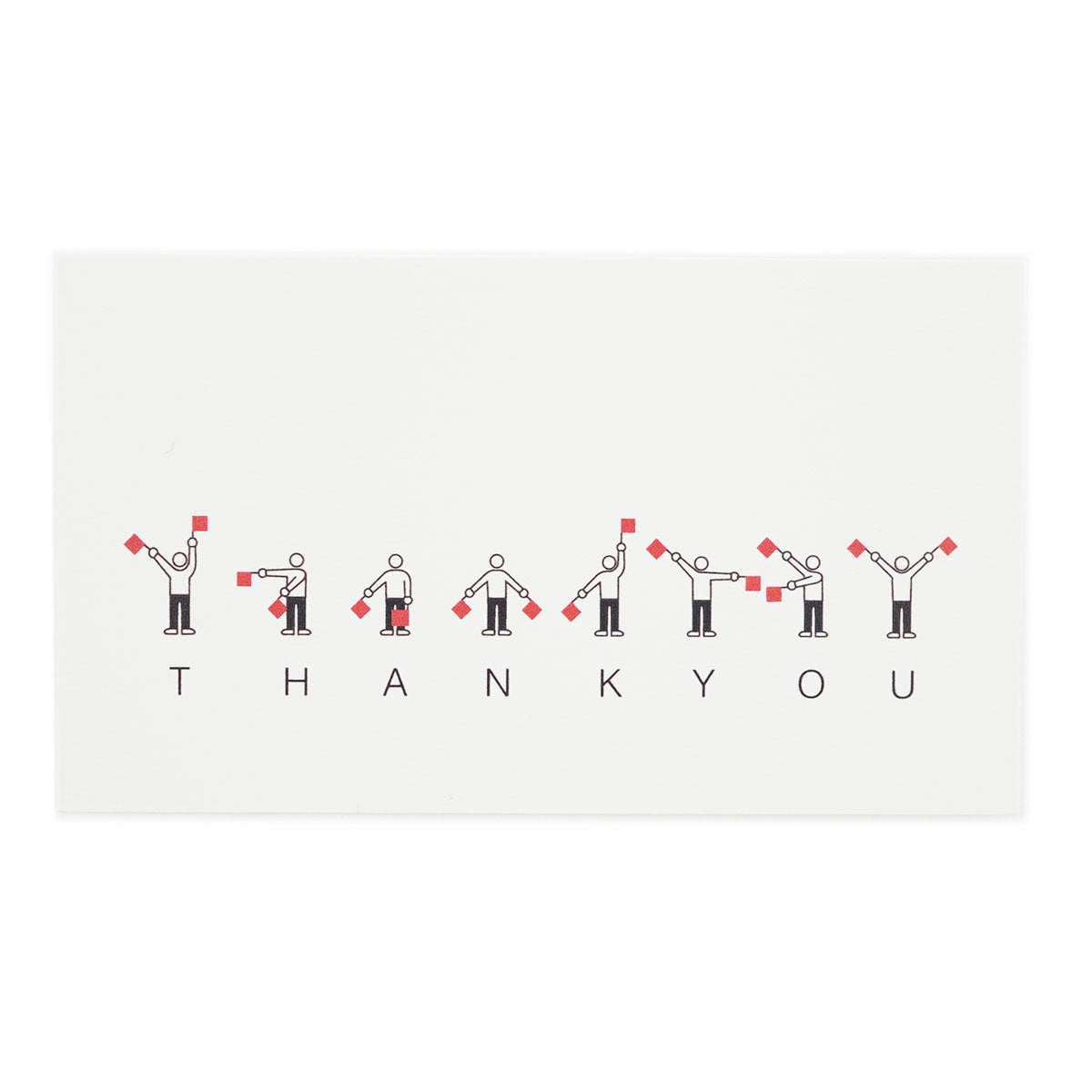 Thank you handkerchief with hand flags [Thank you series