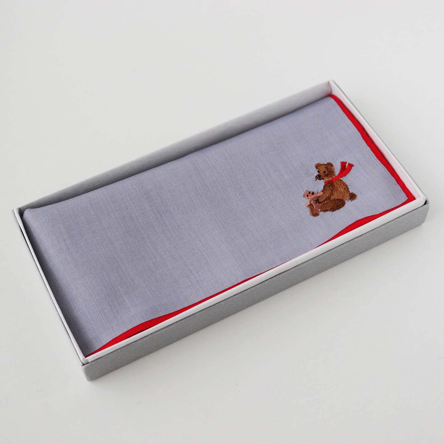 Holiday embroidery handkerchief [Bear] SIC108 color