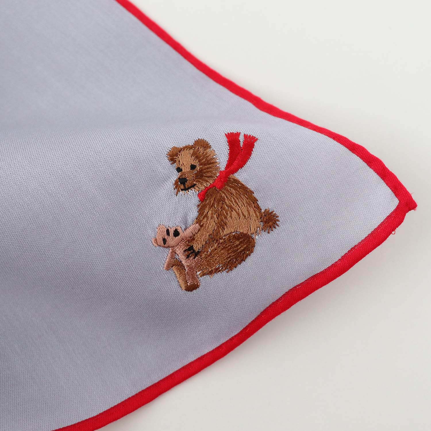 Holiday embroidery handkerchief [Bear] SIC108 color