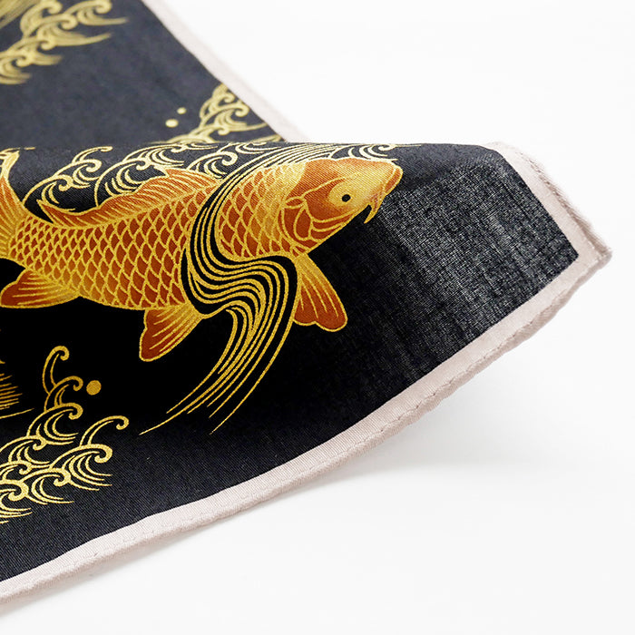KAWARATHOEN Handkerchief -Carp - [Japanese Pattern