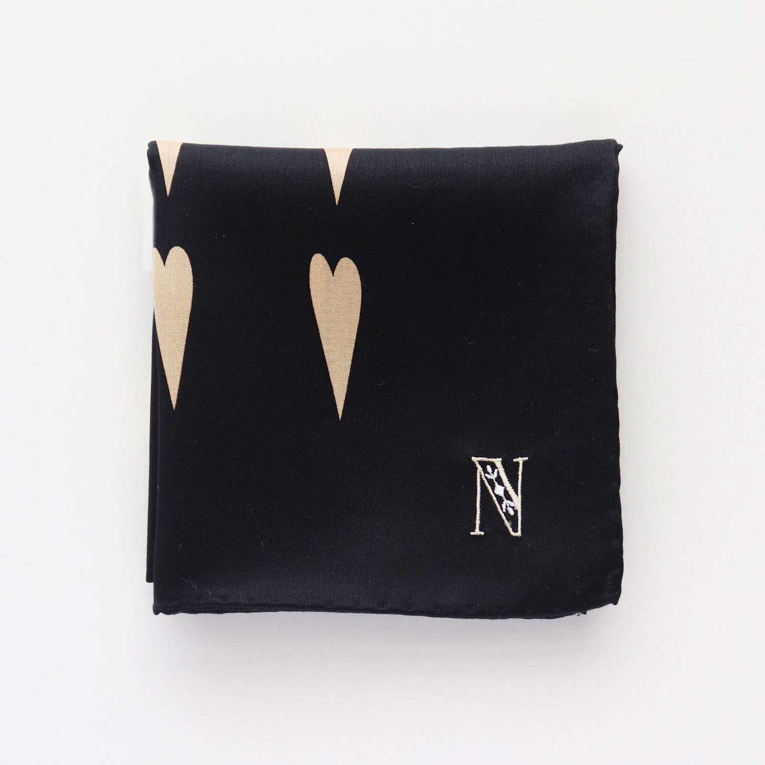You can choose the initial embroidery! heart