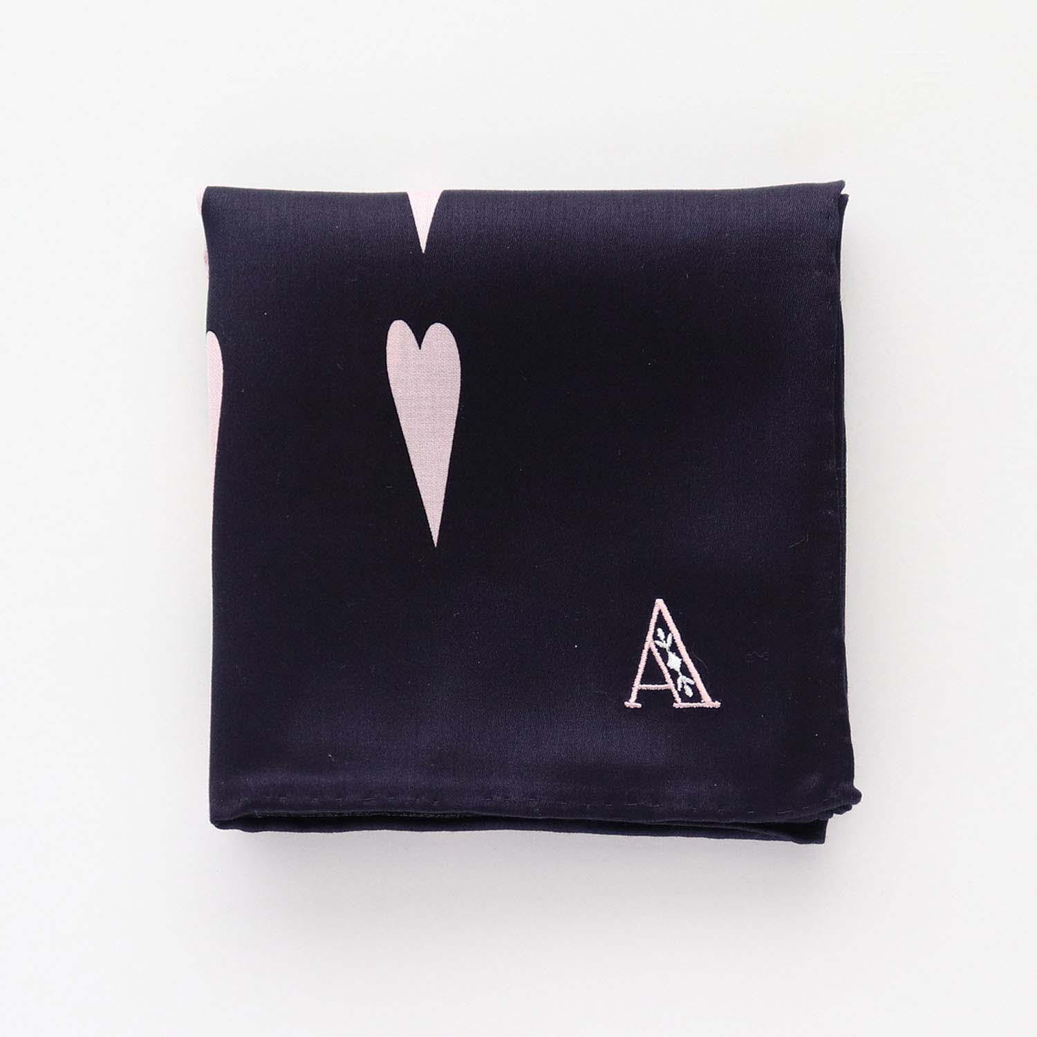 You can choose the initial embroidery! heart