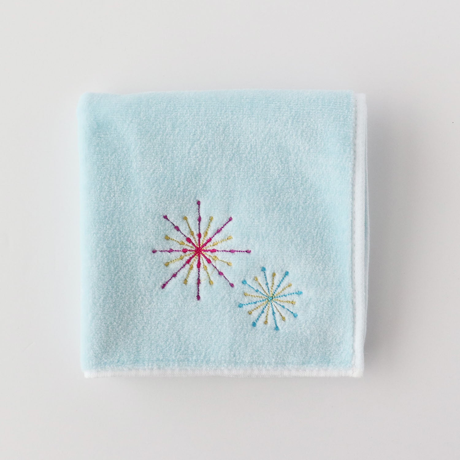 Fireworks embroidery handkerchief SIC color towel