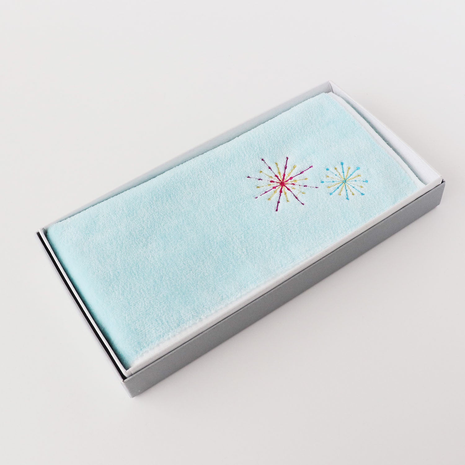 Fireworks embroidery handkerchief SIC color towel