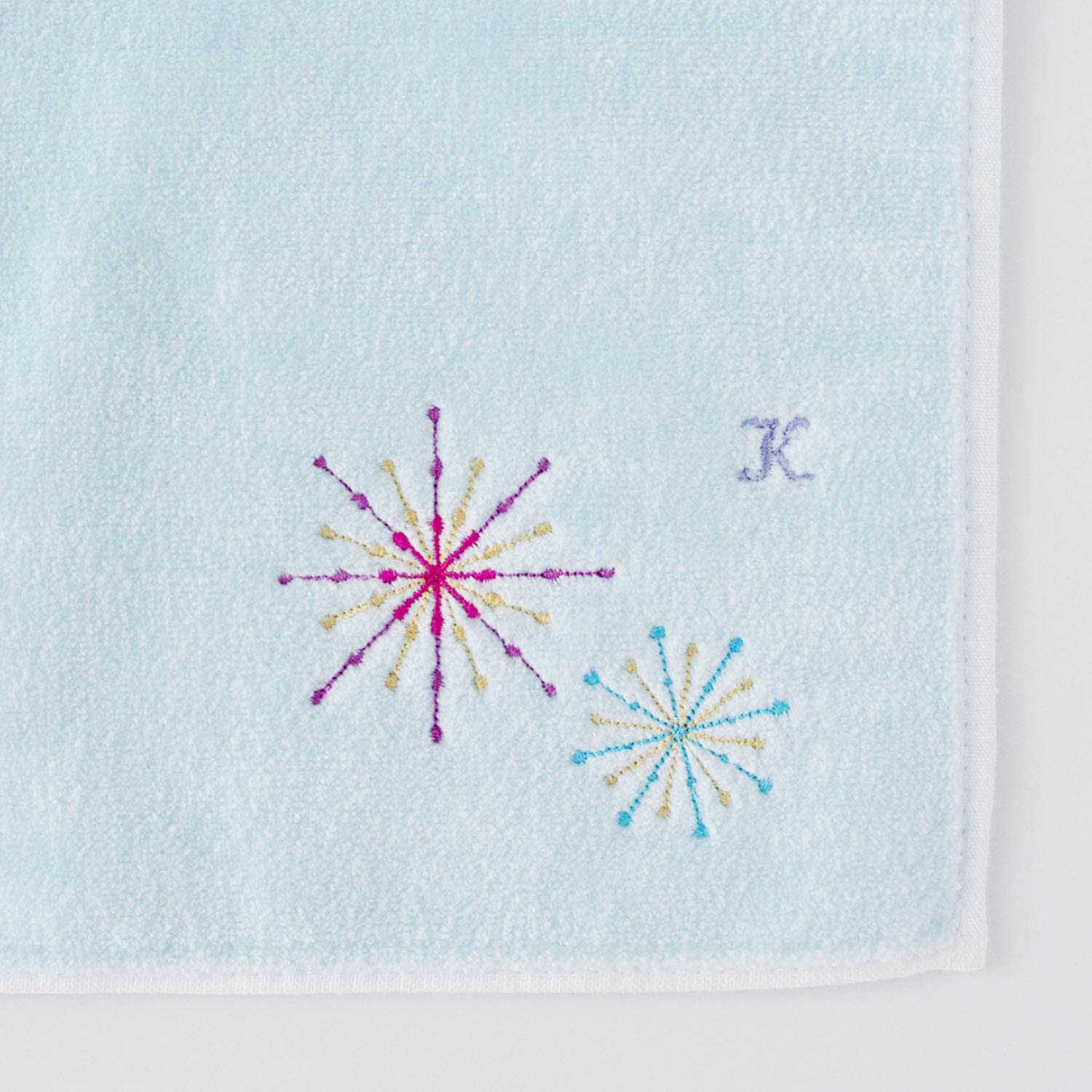 Fireworks embroidery handkerchief SIC color towel