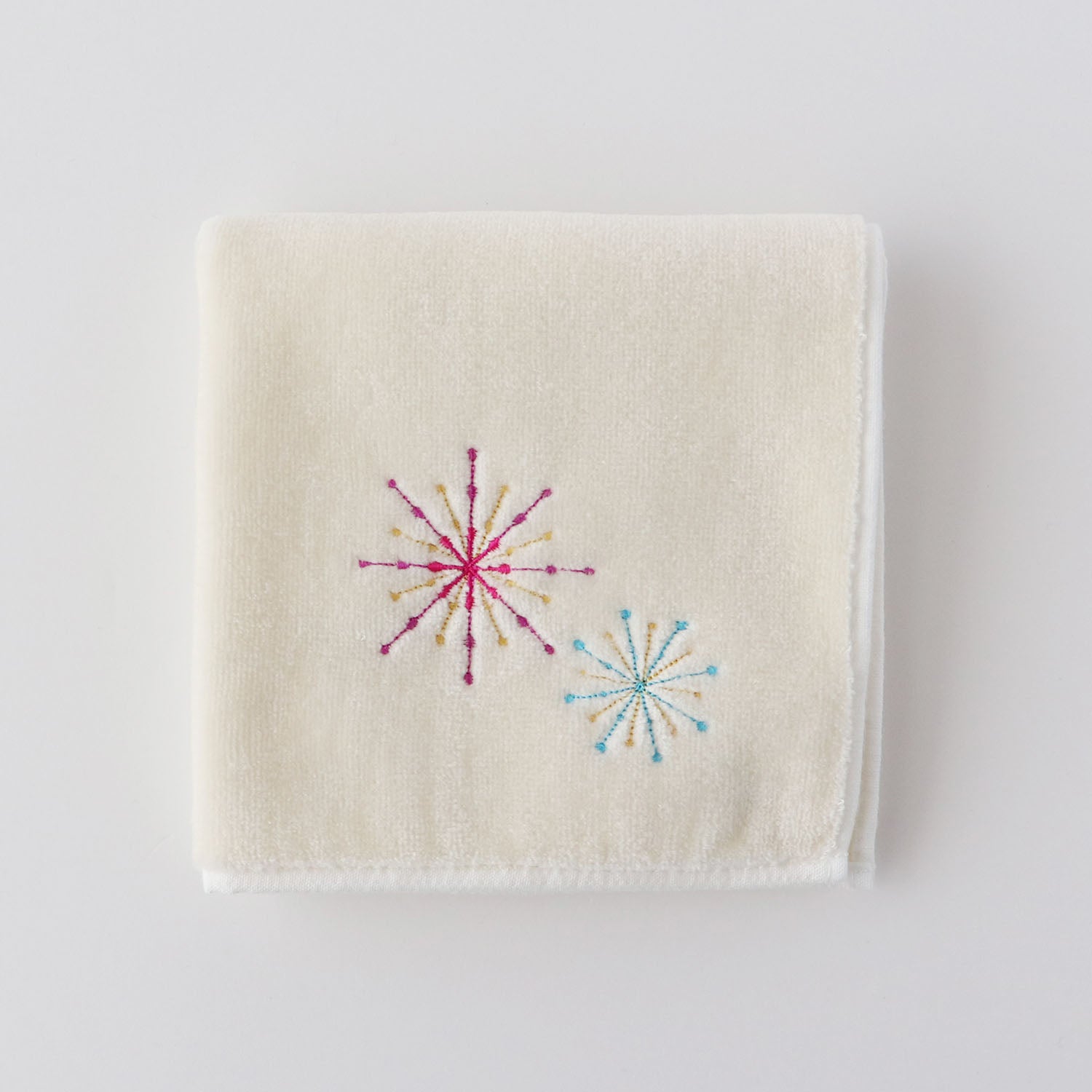 Fireworks embroidery handkerchief SIC color towel