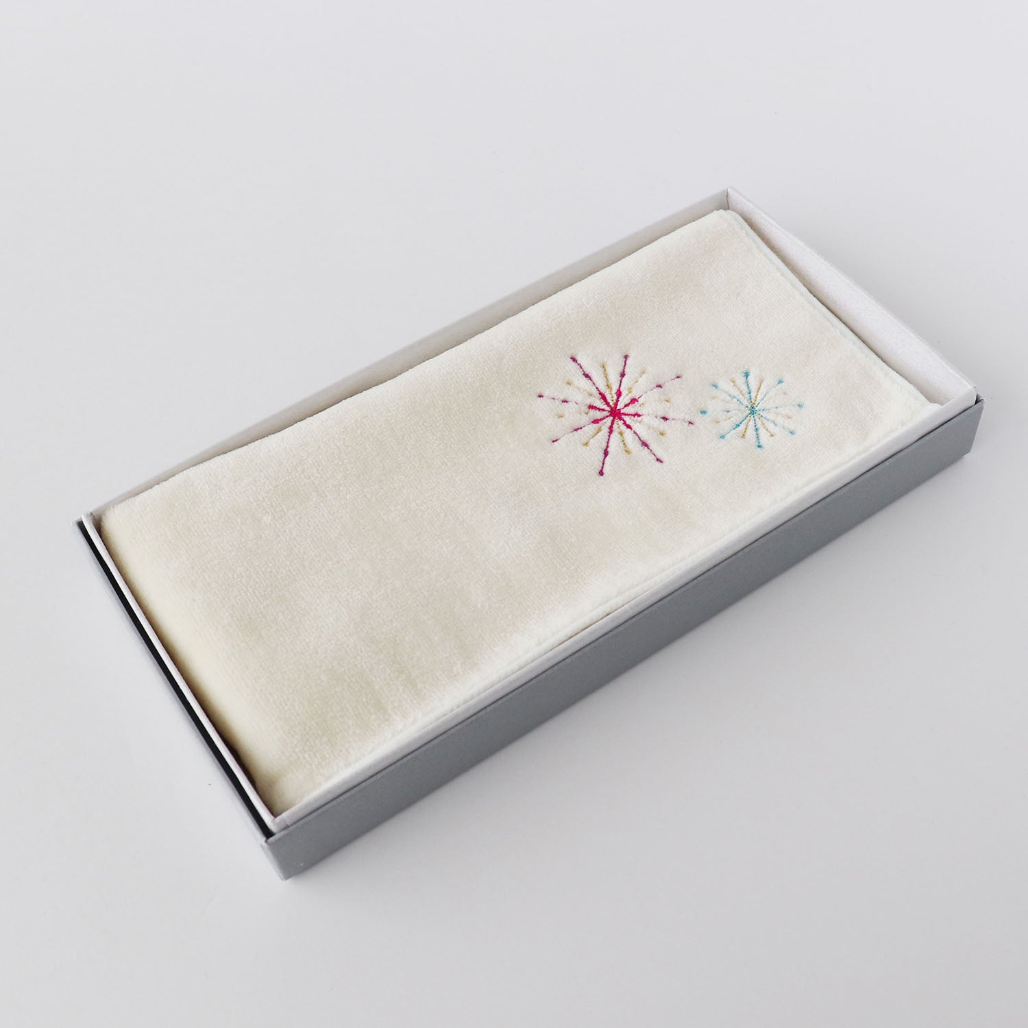 Fireworks embroidery handkerchief SIC color towel