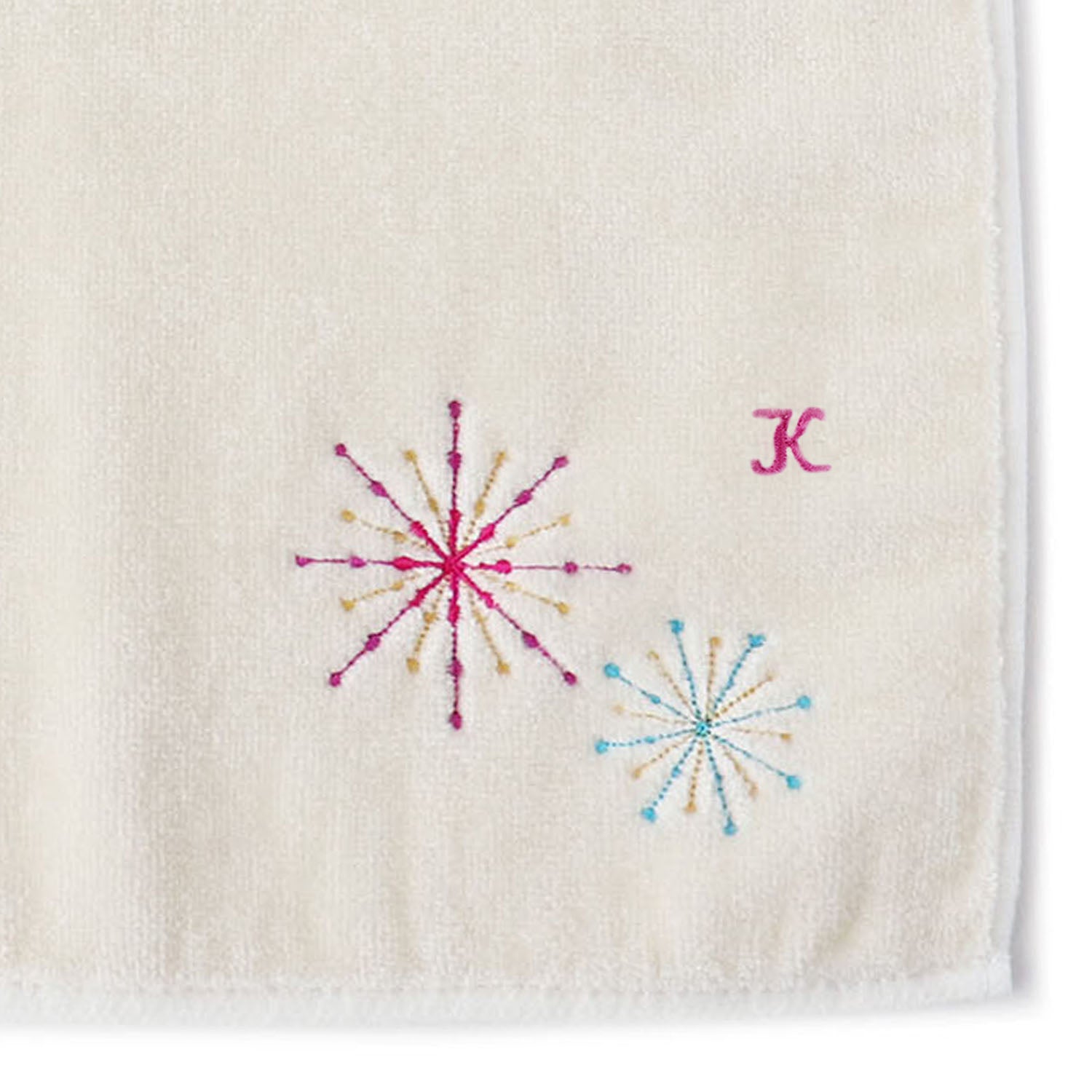 Fireworks embroidery handkerchief SIC color towel