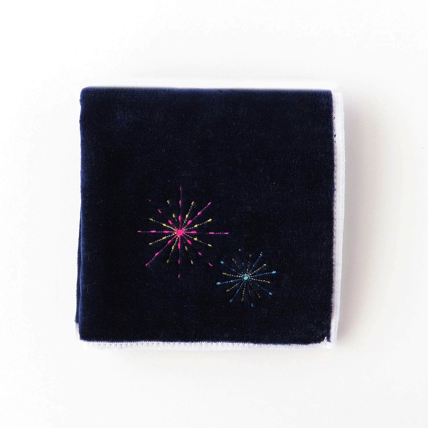 Fireworks embroidery handkerchief SIC color towel