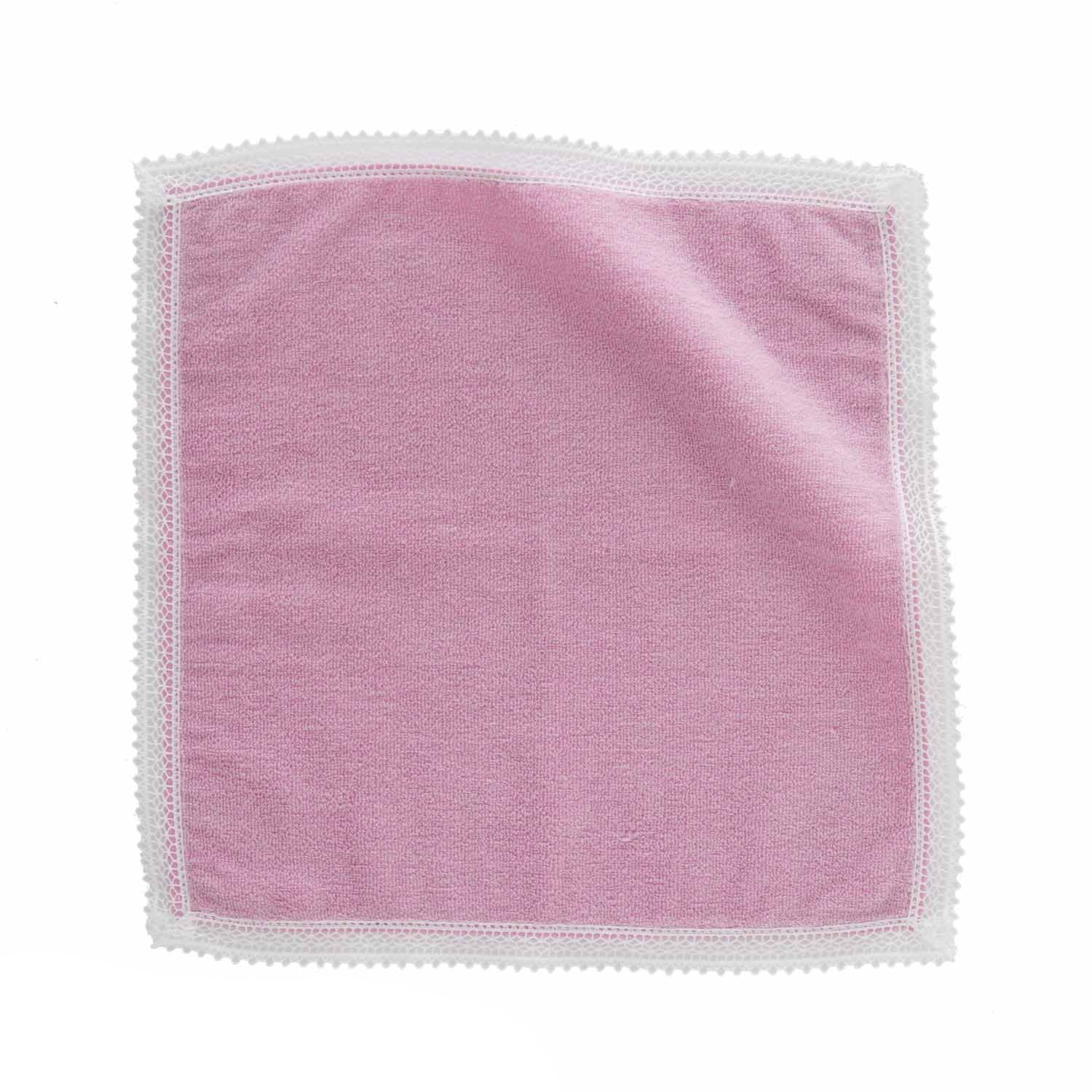 Duo Cotton Towel Lace Towel Handkerchief [Organic