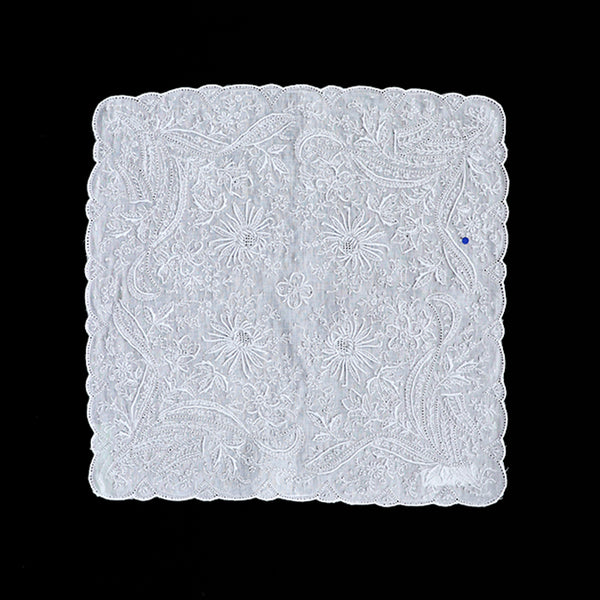 Shantou hand embroidered doron work handkerchief - SWATOW 2202