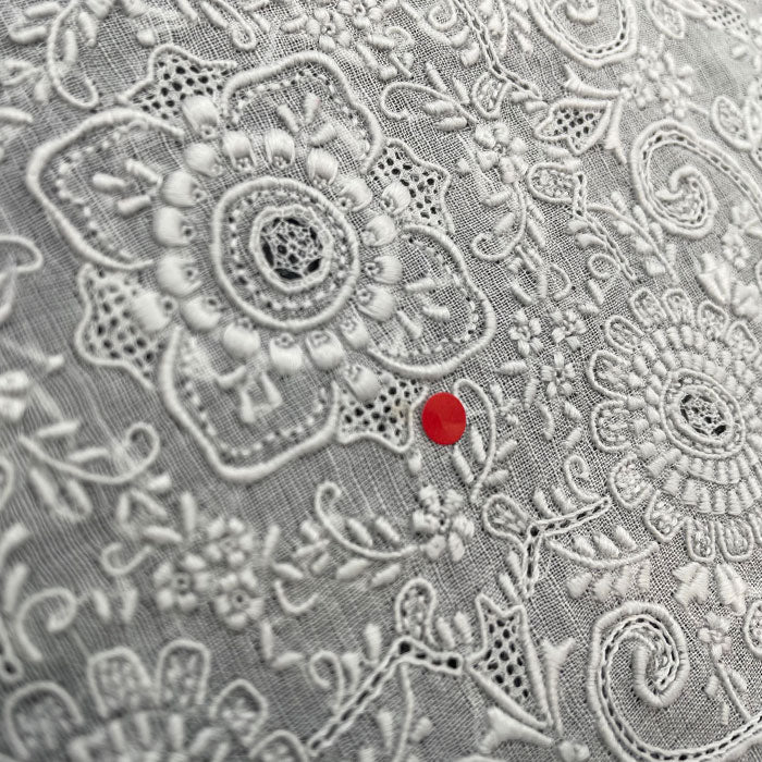 Hand Embroidered Shantou Handkerchief - 46-5611