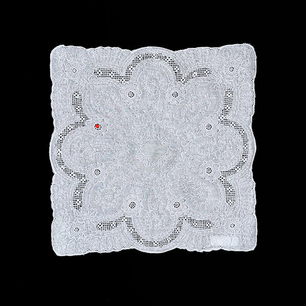 Shantou hand embroidered doron work handkerchief - SWATOW 2202