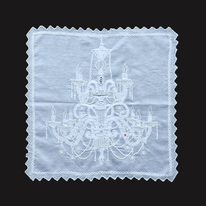 Hand Embroidered Shantou Handkerchief - 26-8102