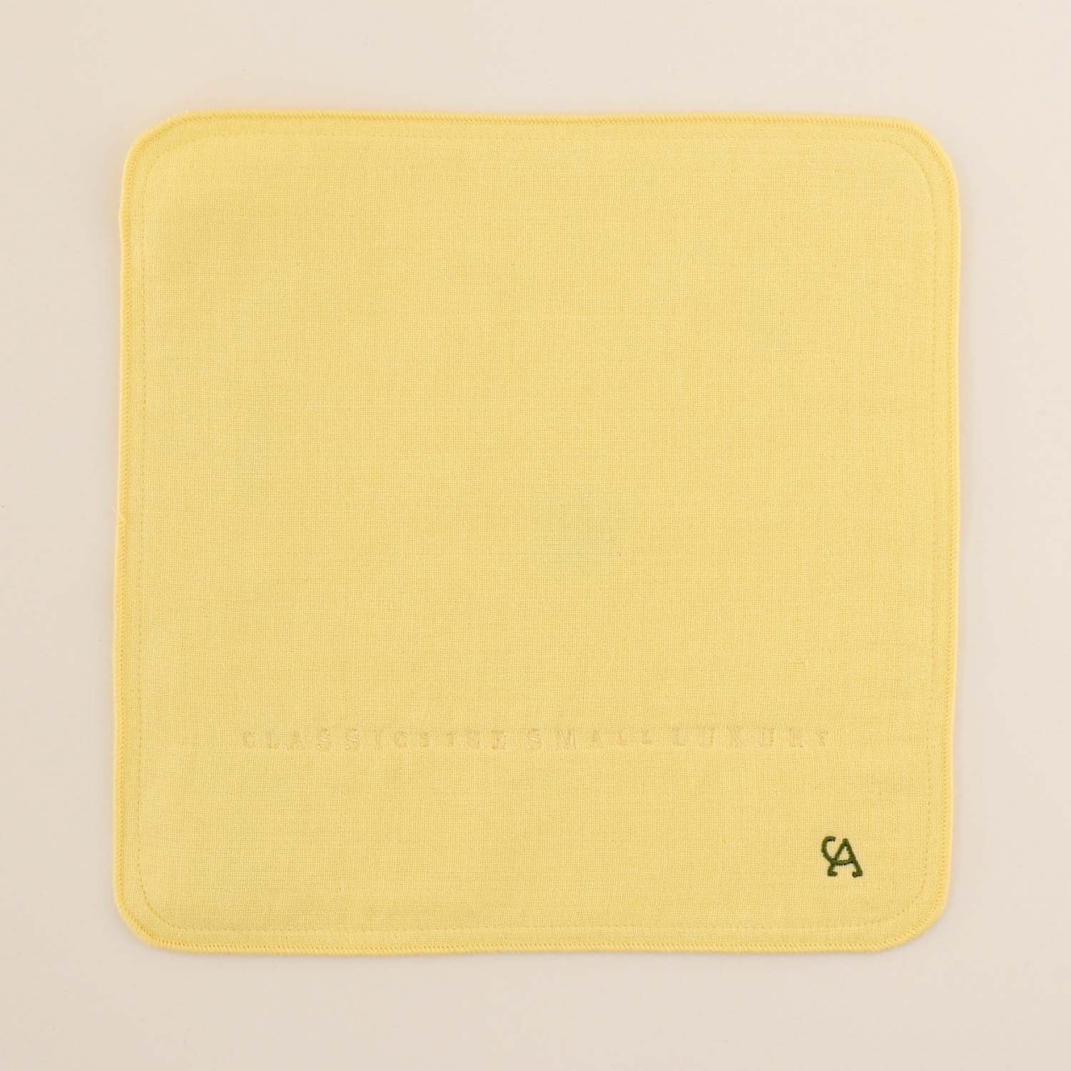 Initial embroidery SIC towel gauze w Face