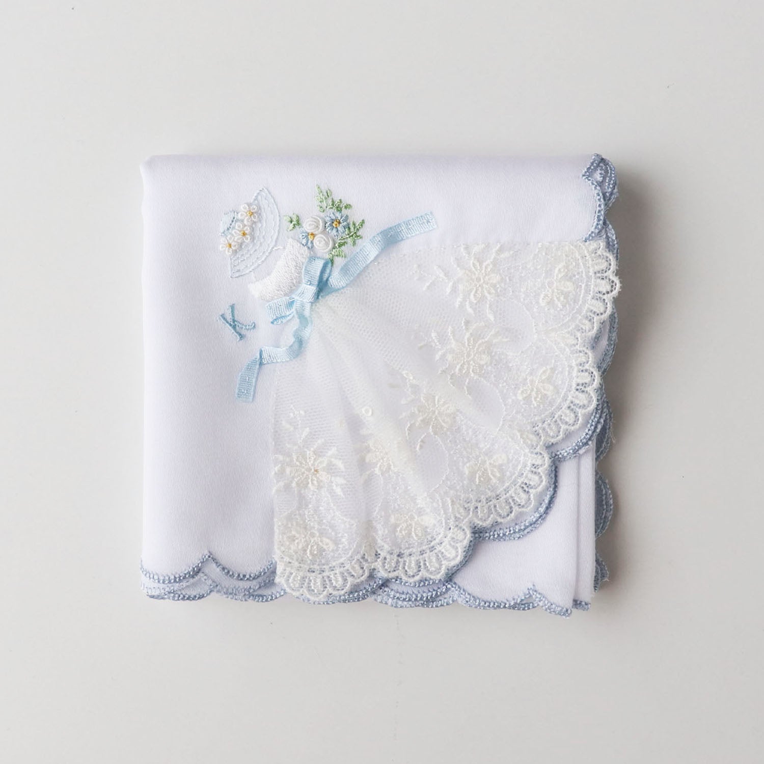 White Dress [Bridal Handkerchief] Hand Embroidery in Vietnam