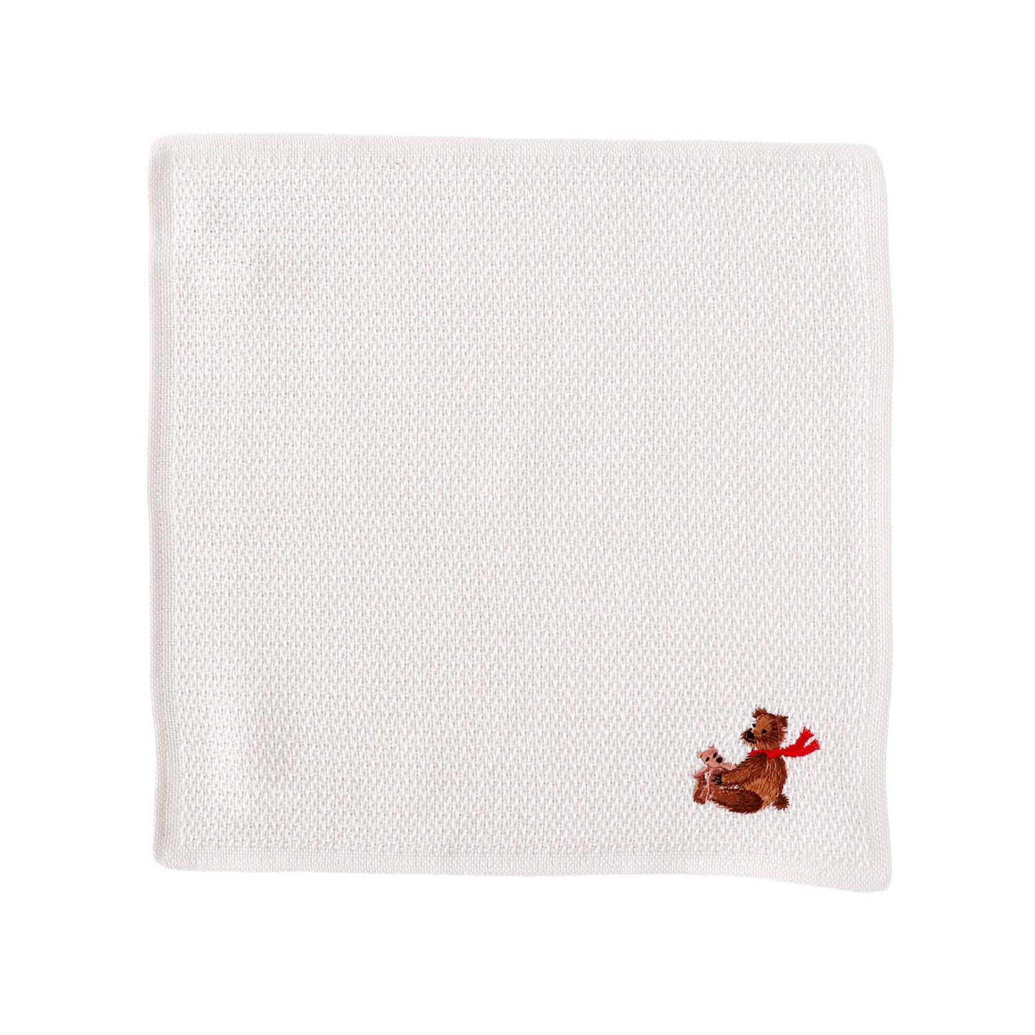Holiday embroidery handkerchief [bear] mico Type A
