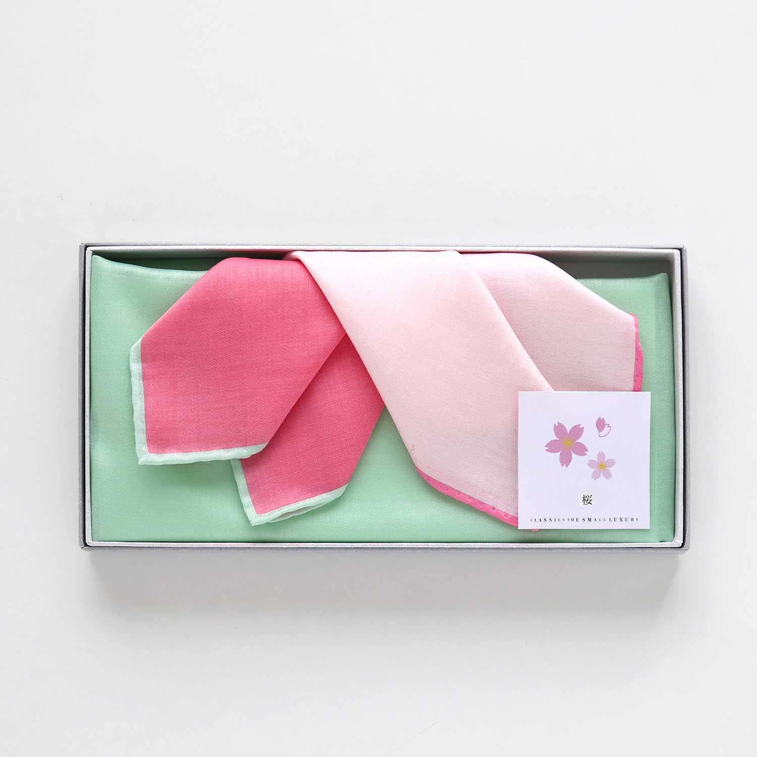 HANDKERCHIEF ORIGAMI ART -Cherry blossom