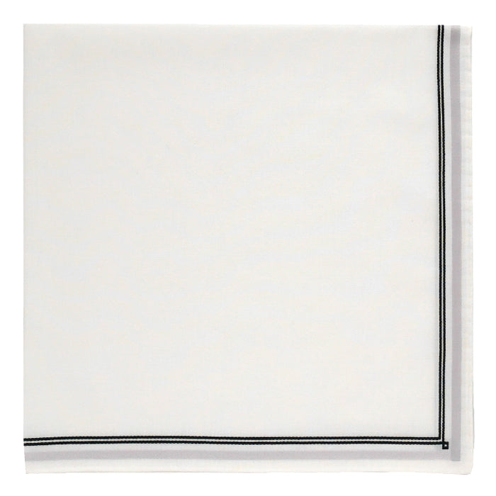 イニシャル刺繍が選べる！ 先染め【4252】（グレー）