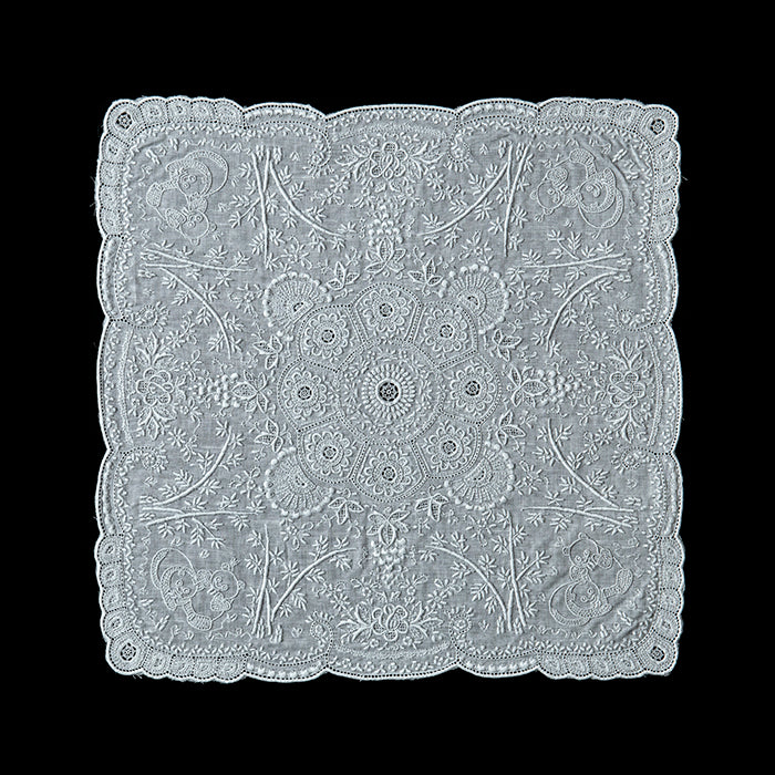 Hand Embroidered Shantou Handkerchief - SWATOW [Heritage 7507
