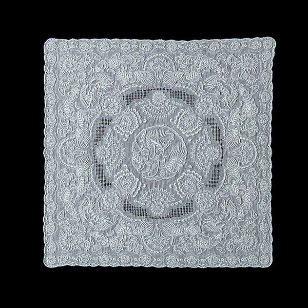 Hand Embroidered Shantou Handkerchief - SWATOW [7516