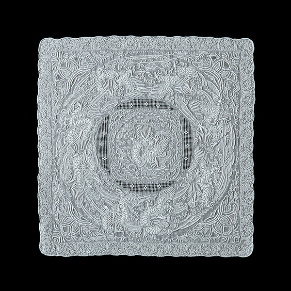 Hand Embroidered Shantou Handkerchief - SWATOW [7517