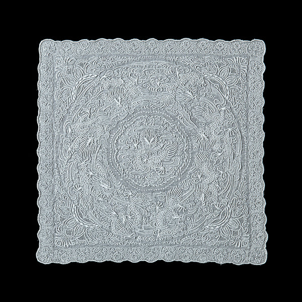 Hand Embroidered Shantou Handkerchief - SWATOW [7518