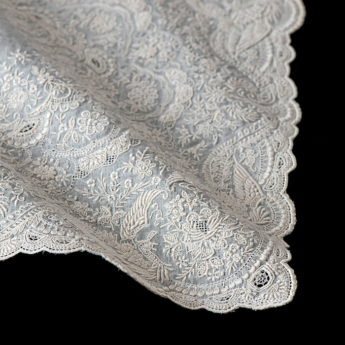 Hand Embroidered Shantou Handkerchief - SWATOW [4781