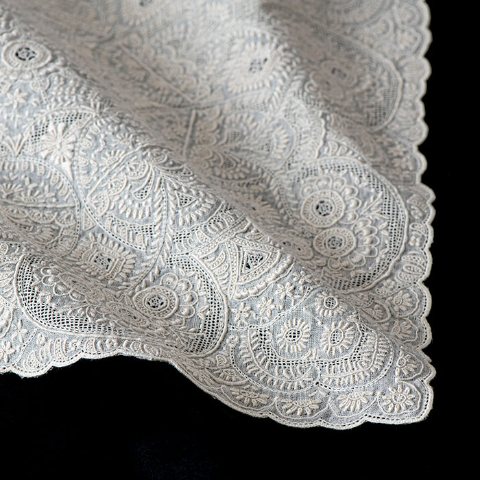 Hand Embroidered Shantou Handkerchief - SWATOW [6778