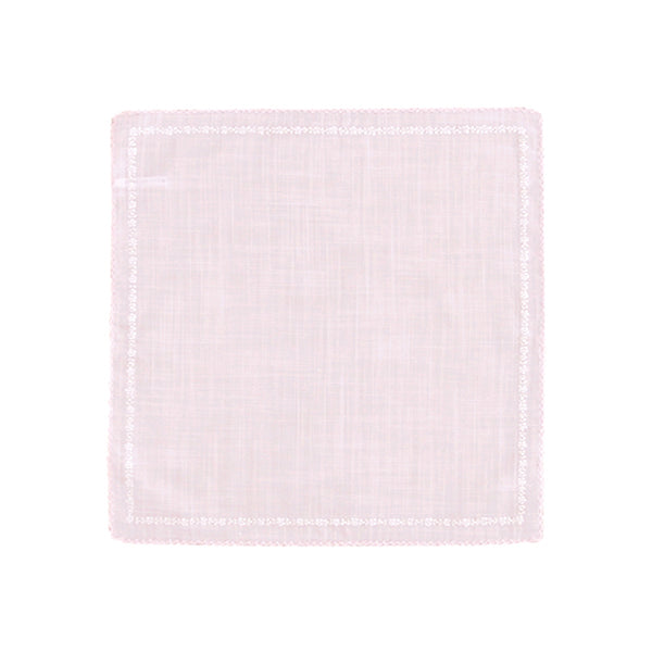 Vietnamese hand-embroidery, two-sided small flowers (pink)