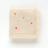 ベトナム手刺繍 オーガニックドットmini（ベージュ）
