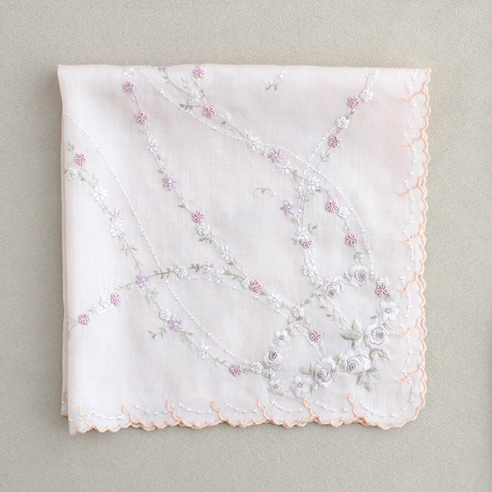 ベトナム手刺繍 薔薇のワルツ（ピンク）