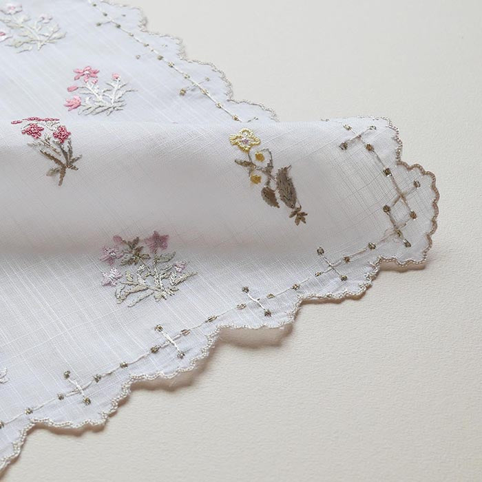 ベトナム手刺繍 Fiore Fiore（ホワイト）