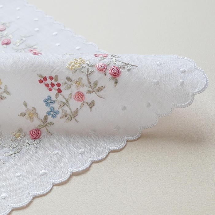 Vietnamese Hand Embroidery Flower Garden (Pink)