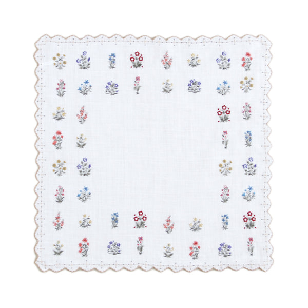 ベトナム手刺繍 Fiore Fiore（ホワイト）
