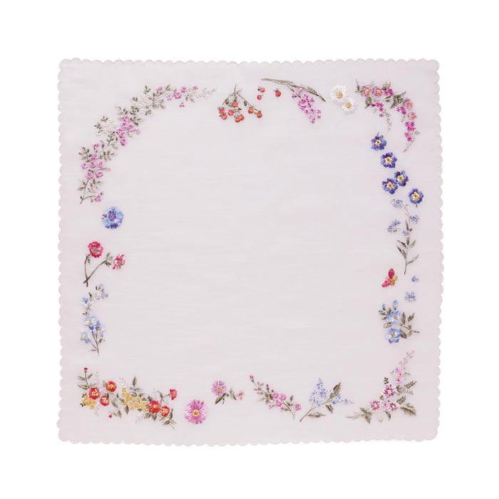 ベトナム手刺繍 フローラ（ピンク）