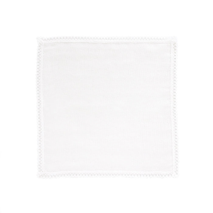 Washi 4-ply gauze handkerchief with lace