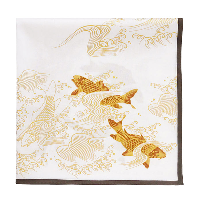 KAWARATHOEN Handkerchief -Carp - [Japanese Pattern