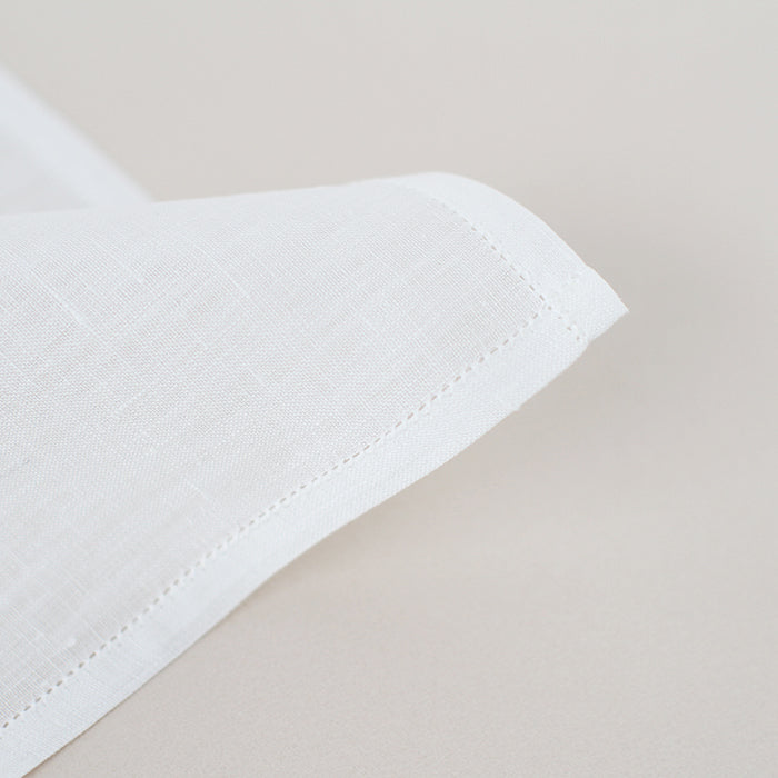 pocket square White Linen A