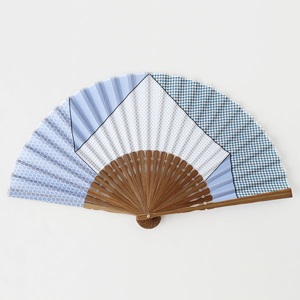 Men's folding fan with cover 007