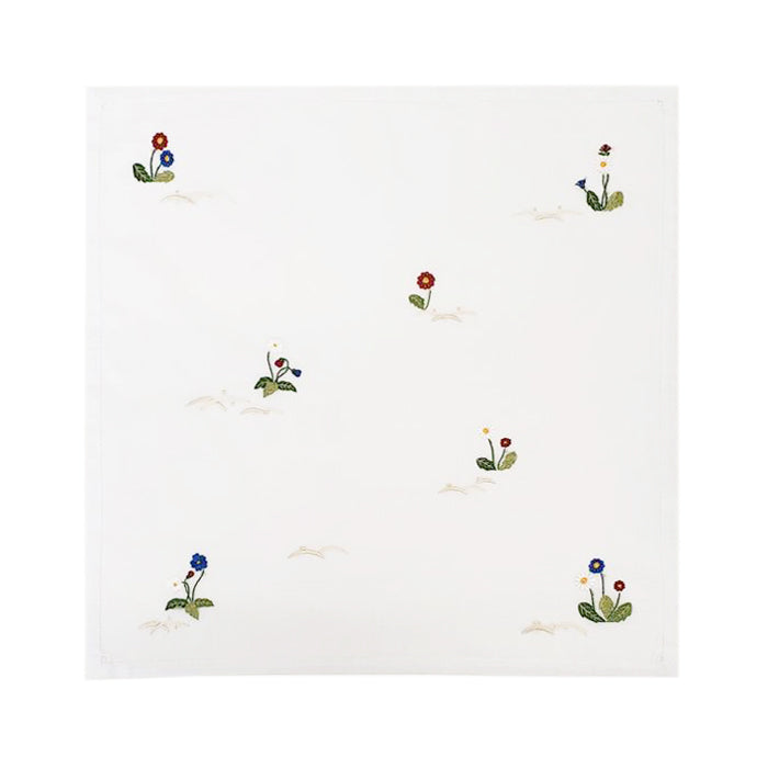 KAWARASHOEN Handkerchief -Vietnam Hand Embroidery Dandelion- [Japanese Pattern Series